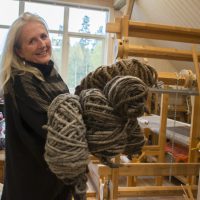 Garn fra egne sauer A Foto Mona Rolfsdatter